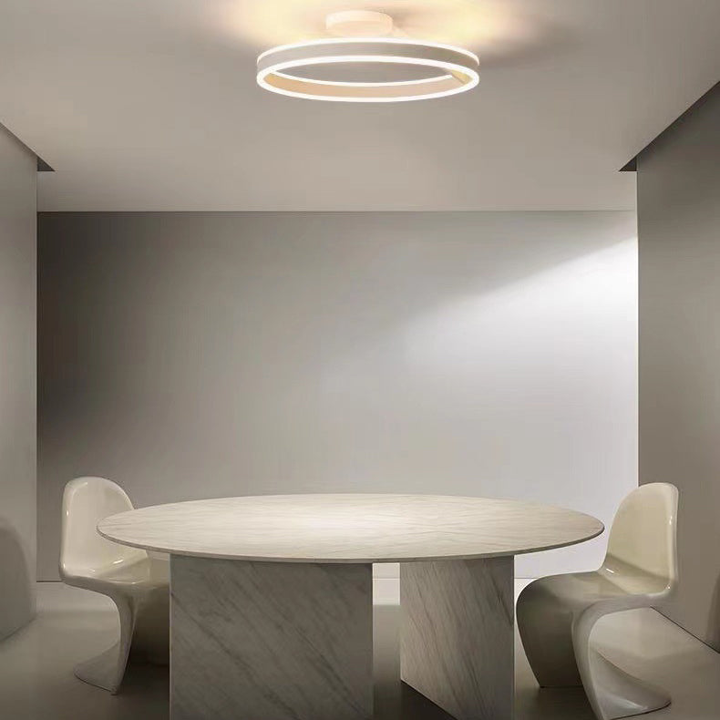 Luces de techo semi empotradas de 1 luz circulares de iluminación de montaje semi empotrado de estilo moderno acrílico