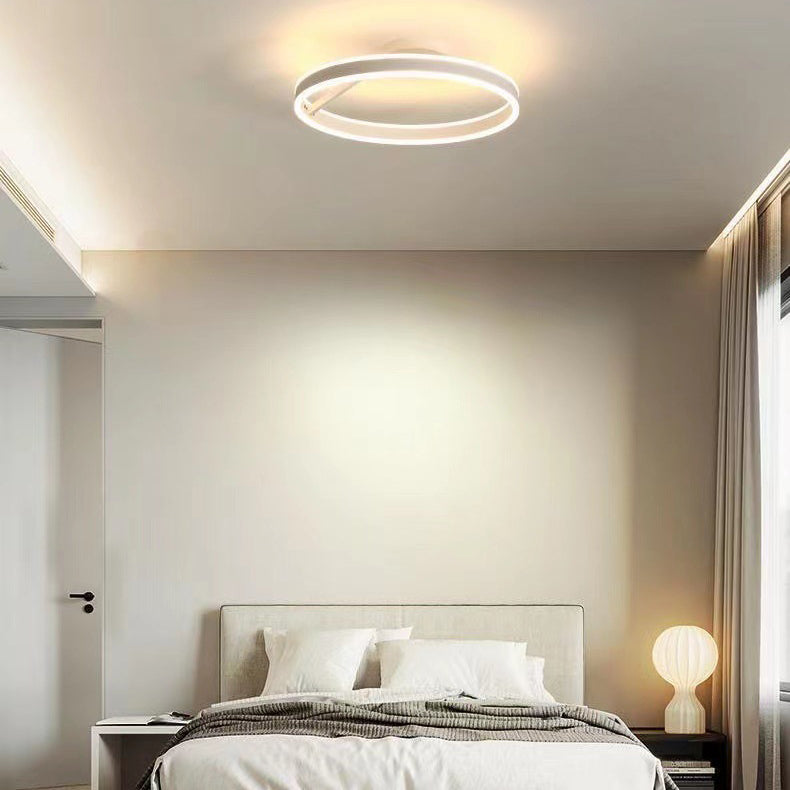 Luces de techo semi empotradas de 1 luz circulares de iluminación de montaje semi empotrado de estilo moderno acrílico