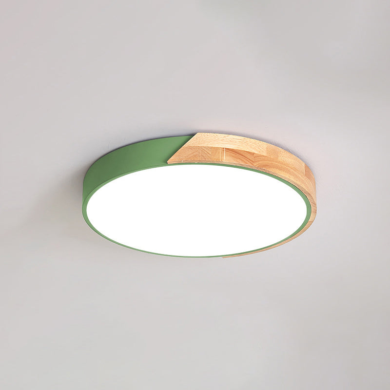 Abat-jour rond en métal encastré Llight Macarons nordiques Style1 tête encastrée