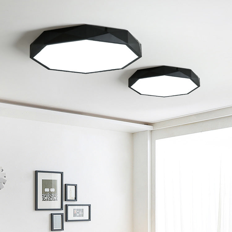 Metal Geometric Shade Flush Mount Llight Nordic Macarons Style1 Head Flush Mount