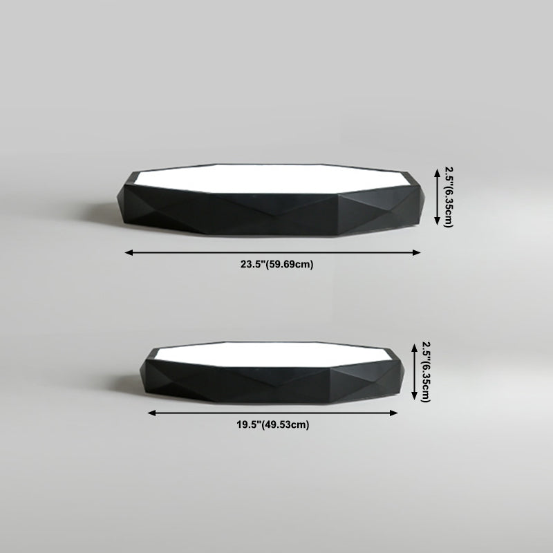 Metal Geometric Shade Flush Mount Llight Nordic Macarons Style1 Head Flush Mount