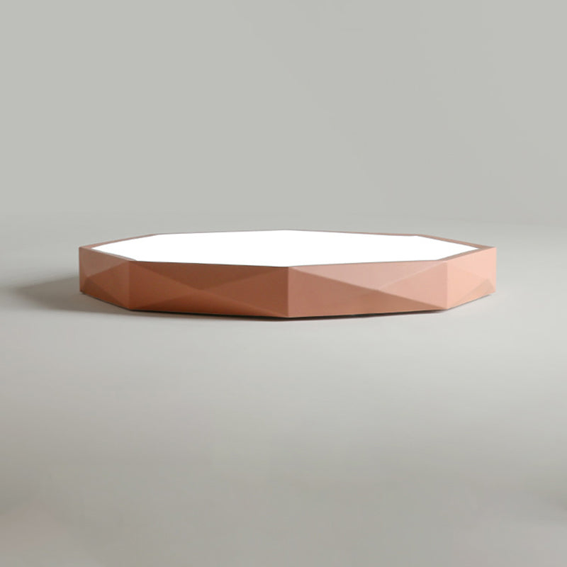 Metal Geometric Shade Flush Mount Llight Nordic Macarons Style1 Head Flush Mount