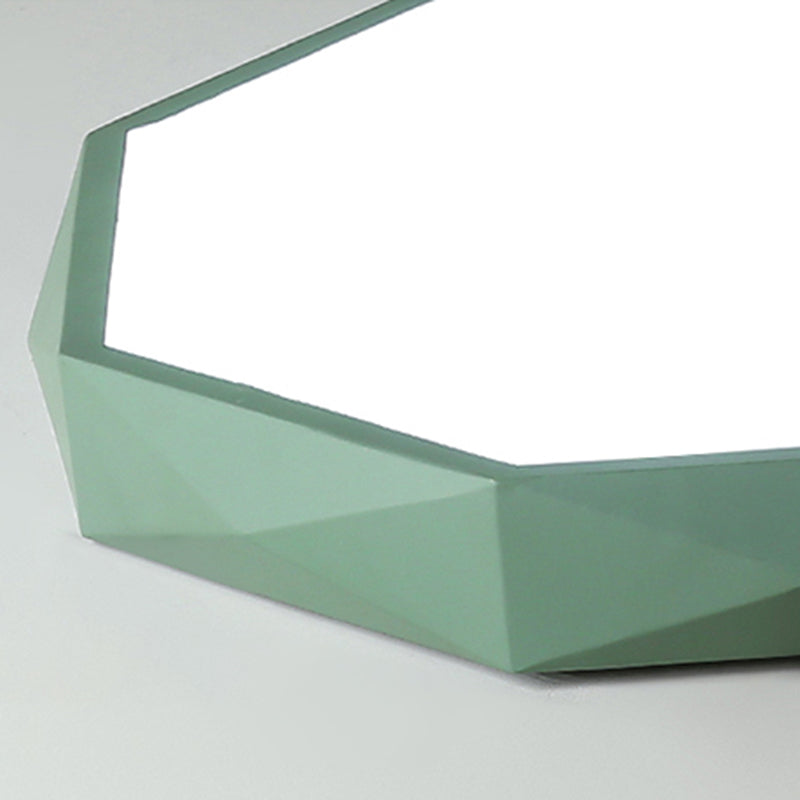 Metal Geometric Shade Flush Mount Llight Nordic Macarons Style1 Head Flush Mount