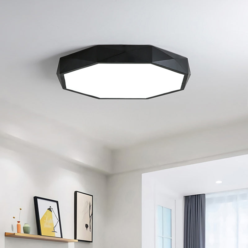 Metal Geometric Shade Flush Mount Llight Nordic Macarons Style1 Head Flush Mount