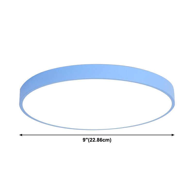 Abat-jour rond en métal encastré Llight Nordic Macarons Style 1 tête encastré