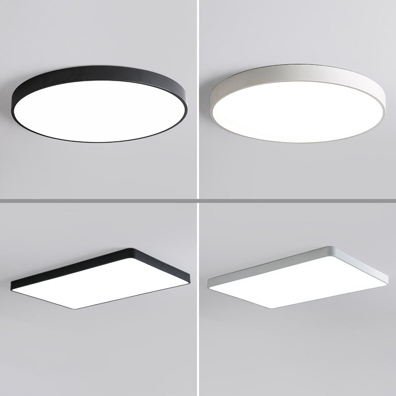 Metal Geometric Shade Flush Mount Llight Modern Style1 Head Flush Mount