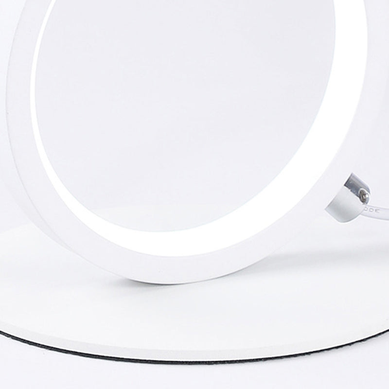 Lámparas de mesita de noche circular lámparas de mesa modernas 3 lámparas de mesa de luz ligeras