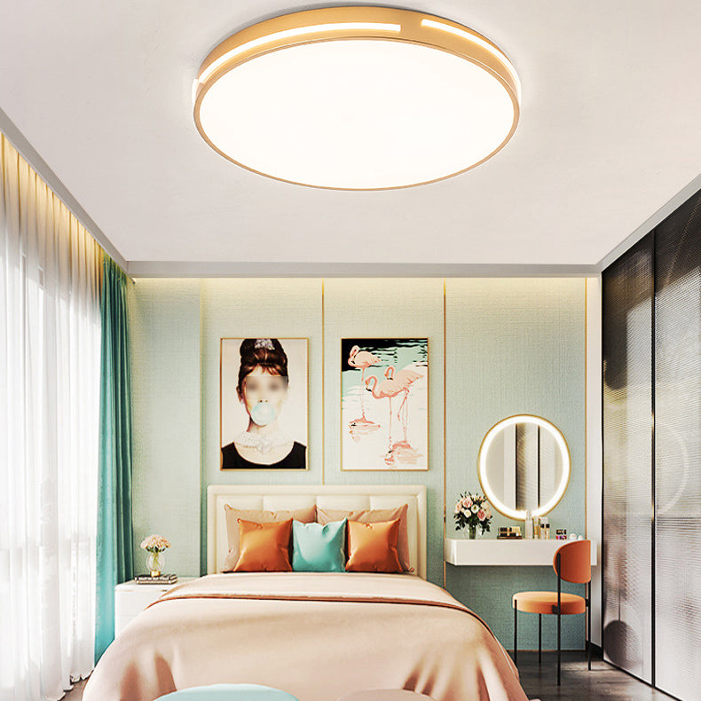 Métal géométrique visière encastrée lampe style moderne 1 tête brune encastrée lampe