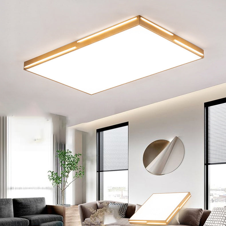 Metal Geometric Shade Flush Mount Llight Modern Style1 Head Flush Mount in Brown