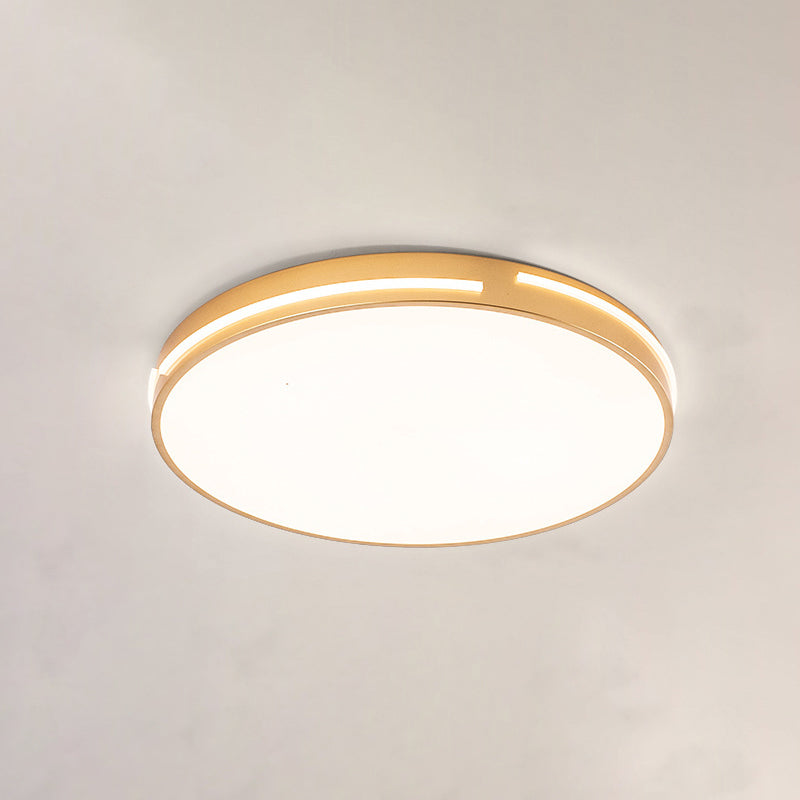 Métal géométrique visière encastrée lampe style moderne 1 tête brune encastrée lampe