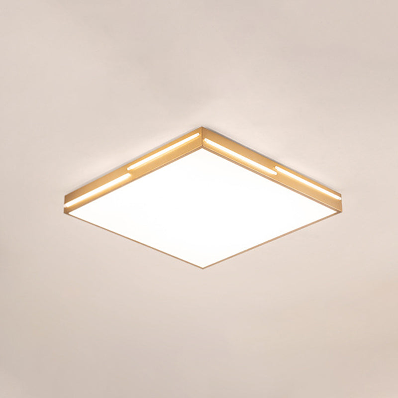 Métal géométrique visière encastrée lampe style moderne 1 tête brune encastrée lampe