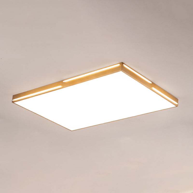 Métal géométrique visière encastrée lampe style moderne 1 tête brune encastrée lampe