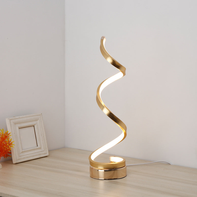 Lampade da tavolo da notte lineari Lampade da tavolo a led Metal 1 Lampade leggera