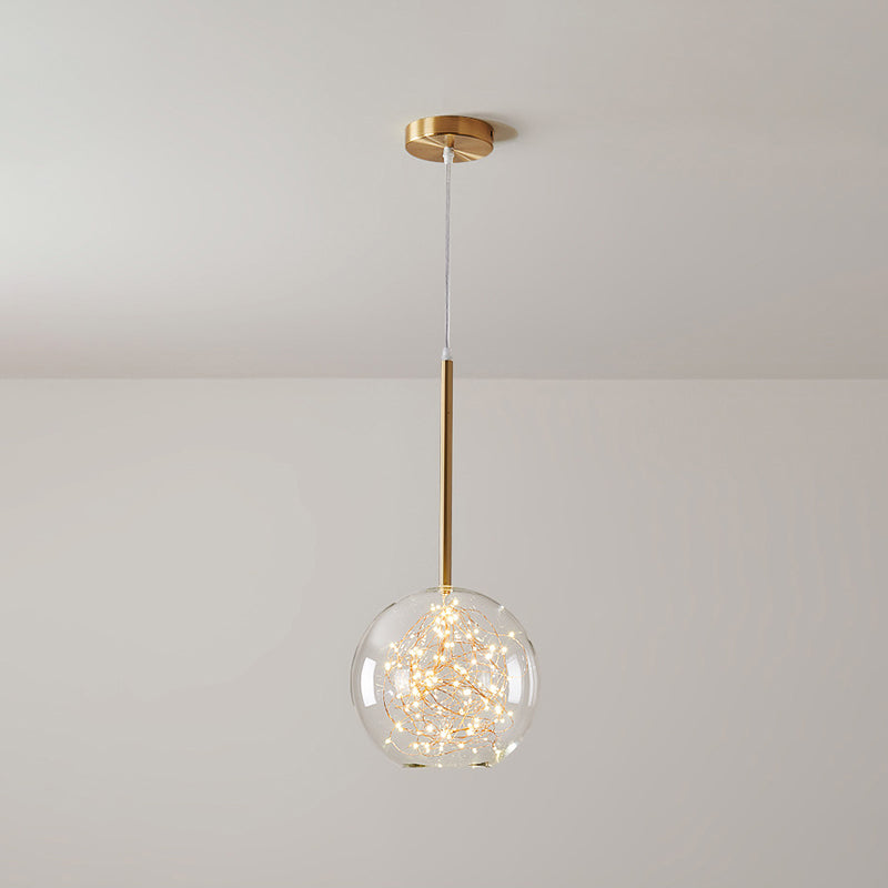 Multi-Lights Round Shade Modern Simple LED Style Hanging Ceiling Lights