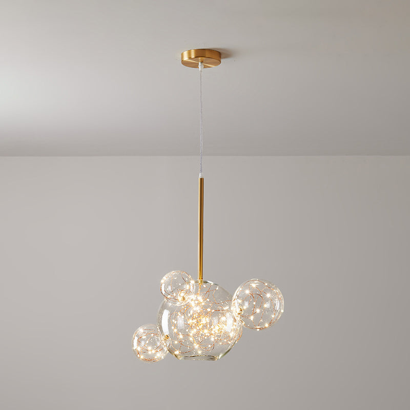 Multi-Lights Round Shade Modern Simple LED Style Hanging Ceiling Lights