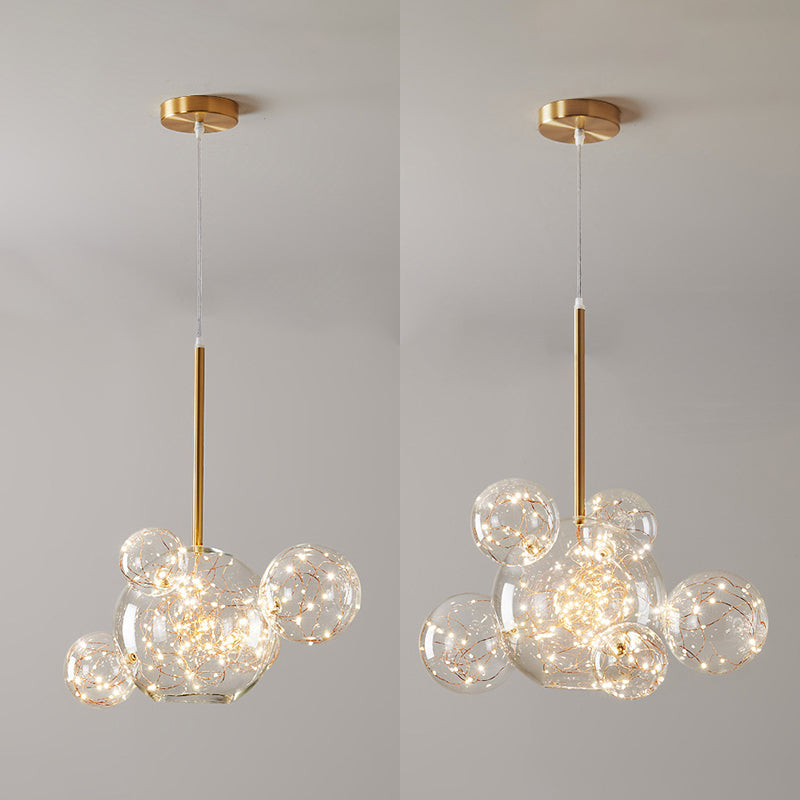 Multi-Lights Round Shade Modern Simple LED Style Hanging Ceiling Lights