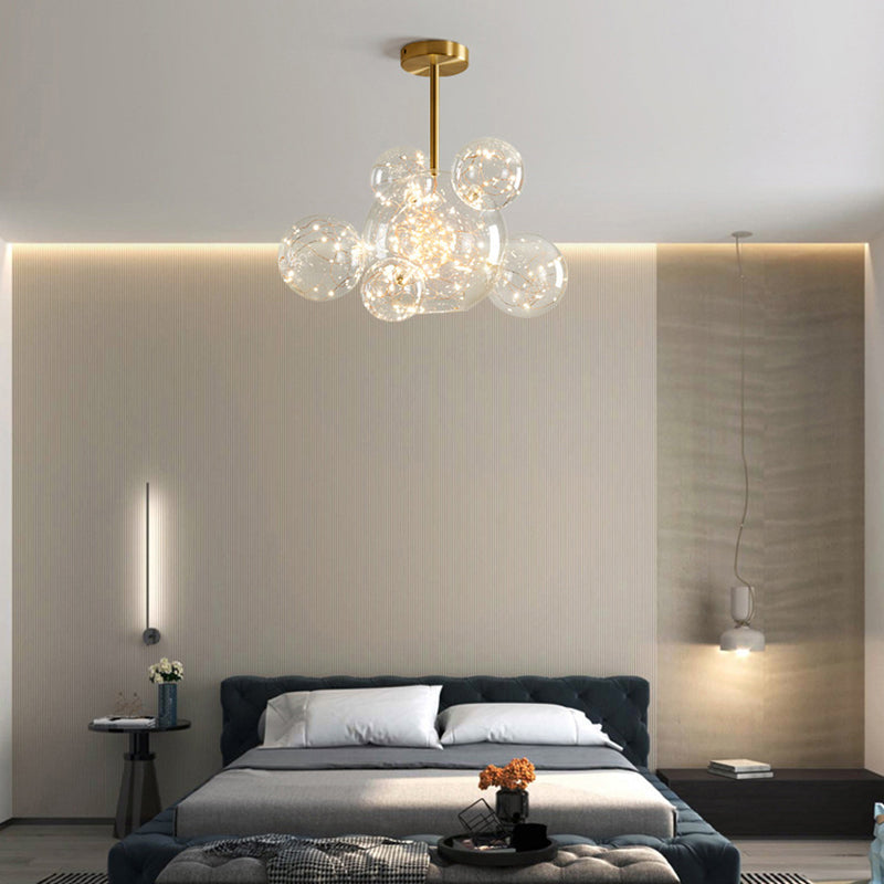 Multi-Lights Round Shade Modern Simple LED Style Hanging Ceiling Lights