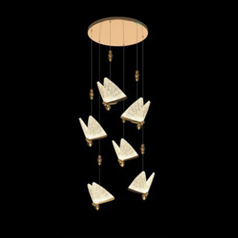 Acrylbutterfly -Anhänger hell, luxuriöse Deckenlichter für Schlafzimmer