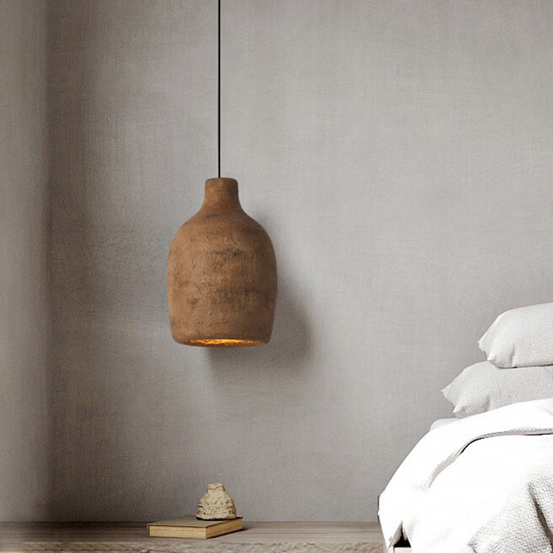 Luce a ciondolo interno minimalista, latte antico latte ombreggia l'illuminazione a sospensione in plastica a 1 luce