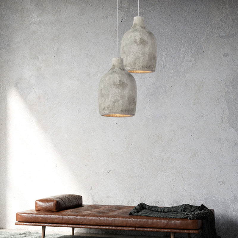 Luce a ciondolo interno minimalista, latte antico latte ombreggia l'illuminazione a sospensione in plastica a 1 luce