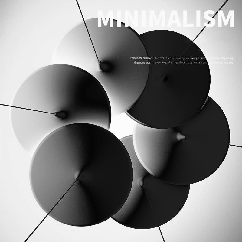 Minimalistischer Metallheizanhänger leichter, flacher Schatten 1-Licht-LED-Anhängerbeleuchtung für Esstisch