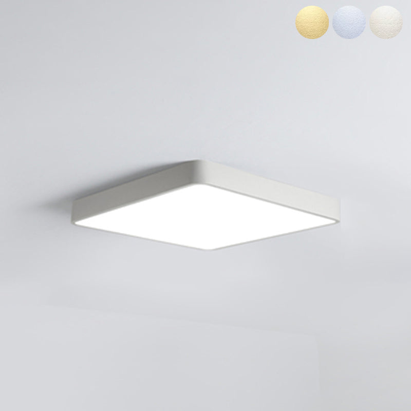 Luminaire encastré géométrique près du plafond, éclairage encastré moderne