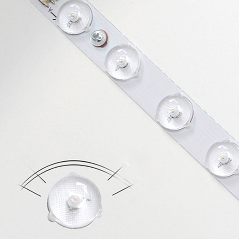 Luminaire encastré géométrique près du plafond, éclairage encastré moderne