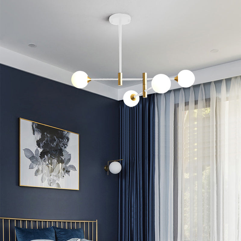 Éclairage de pendentif à balle en verre