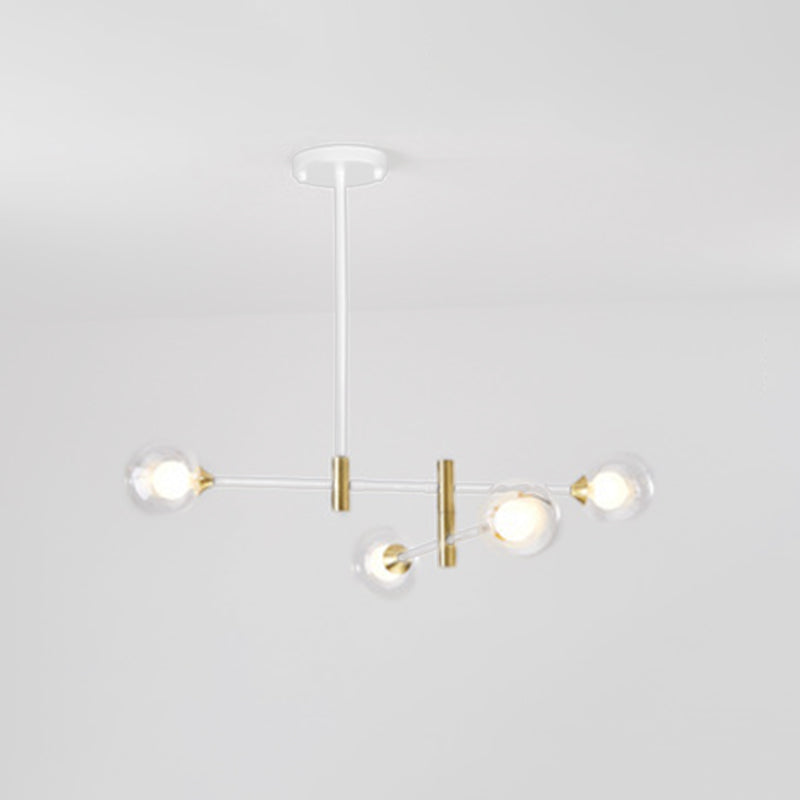 Éclairage de pendentif à balle en verre