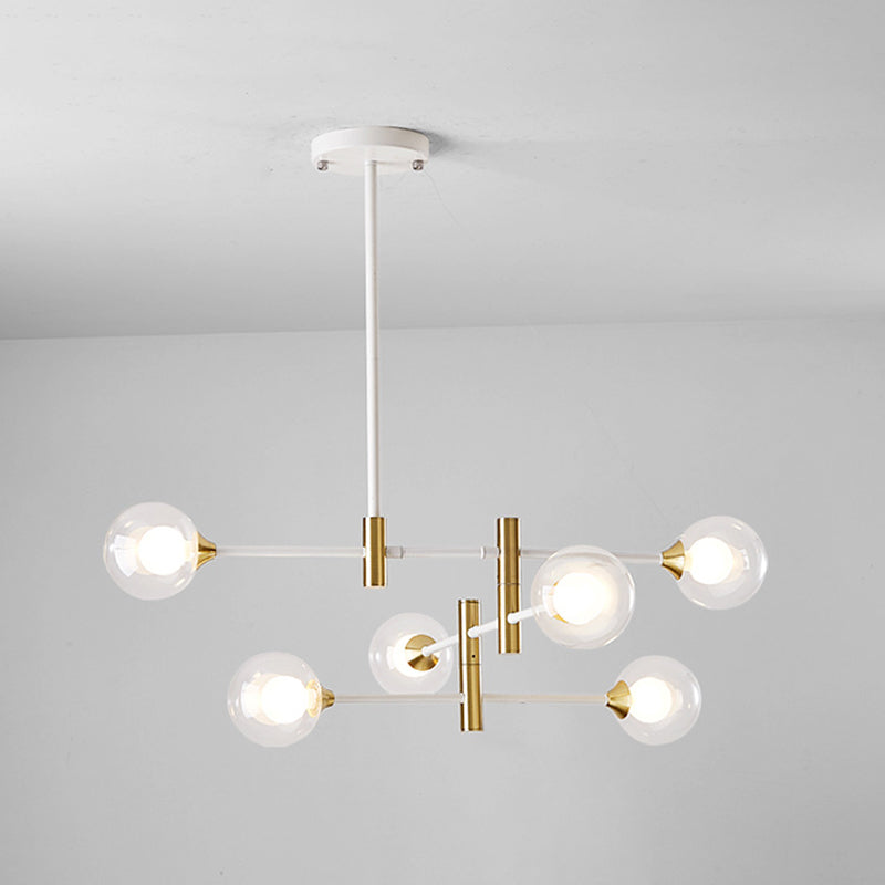 Éclairage de pendentif à balle en verre