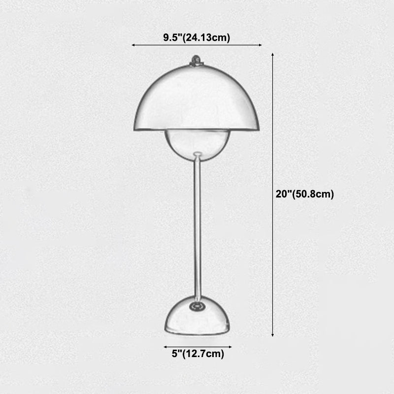 Macaron Dome Shade Table Lamp, Metal Table Light with An On/Off Switch