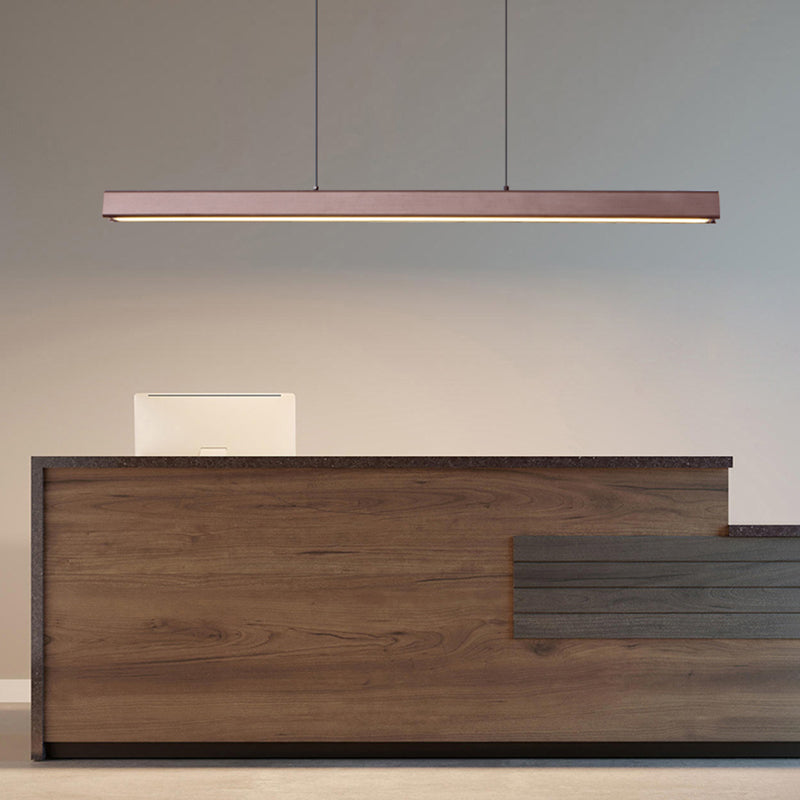 Caratteristico semplice moderno moderno a LED LED Isola sospesa a sospensione per ufficio sala da pranzo