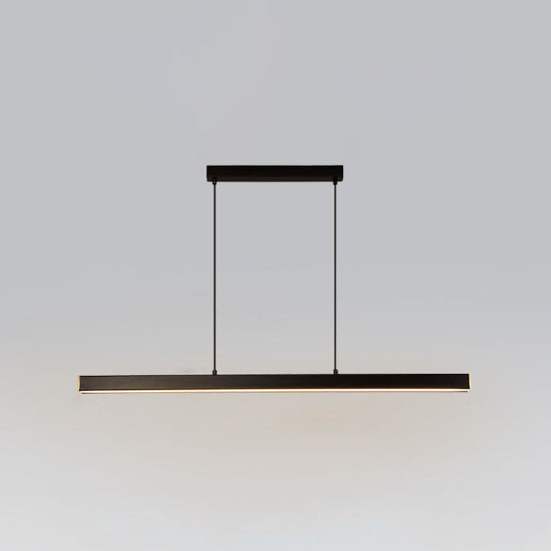 Caratteristico semplice moderno moderno a LED LED Isola sospesa a sospensione per ufficio sala da pranzo