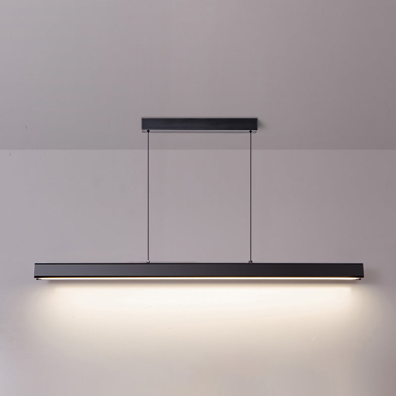 Caratteristico semplice moderno moderno a LED LED Isola sospesa a sospensione per ufficio sala da pranzo