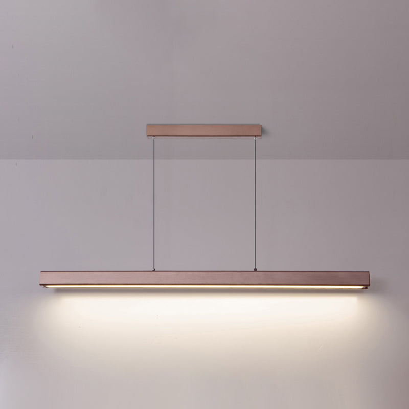 Caratteristico semplice moderno moderno a LED LED Isola sospesa a sospensione per ufficio sala da pranzo