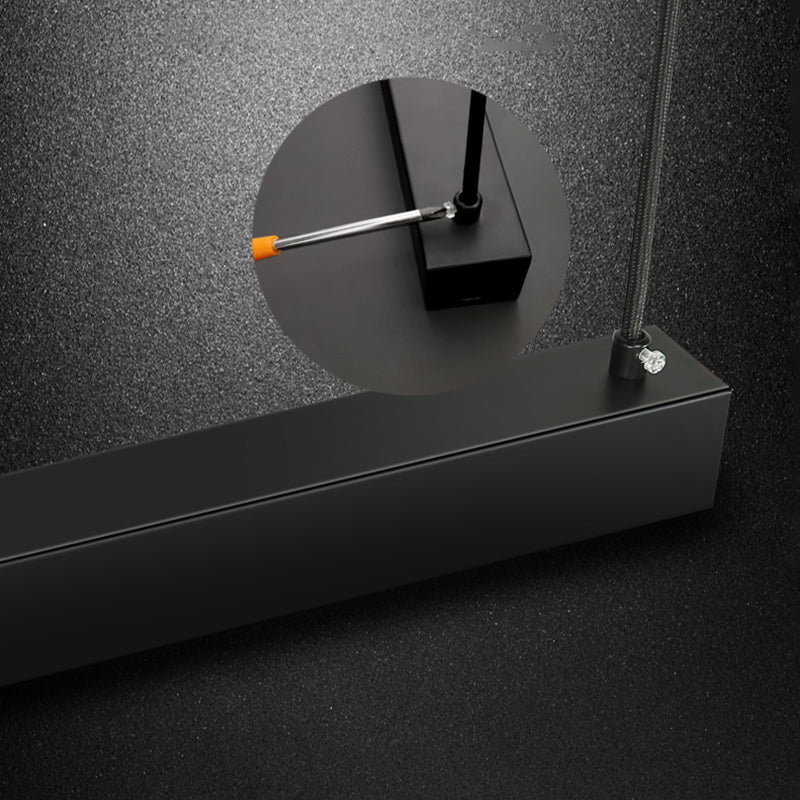 Caratteristico semplice moderno moderno a LED LED Isola sospesa a sospensione per ufficio sala da pranzo