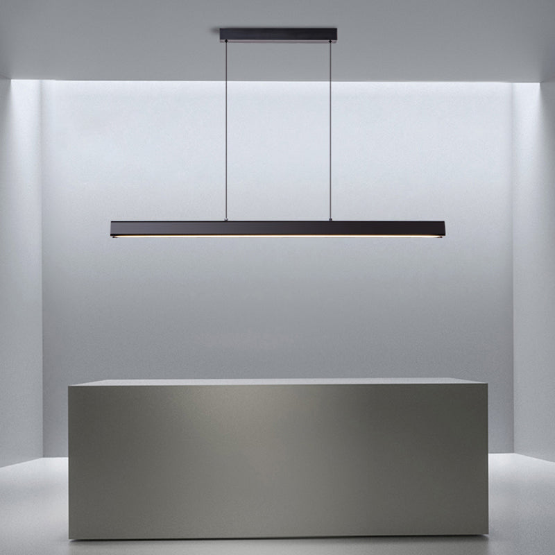 Caratteristico semplice moderno moderno a LED LED Isola sospesa a sospensione per ufficio sala da pranzo