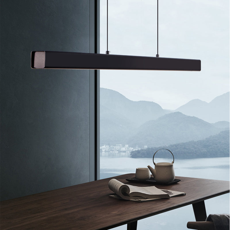 Caratteristico semplice moderno moderno a LED LED Isola sospesa a sospensione per ufficio sala da pranzo