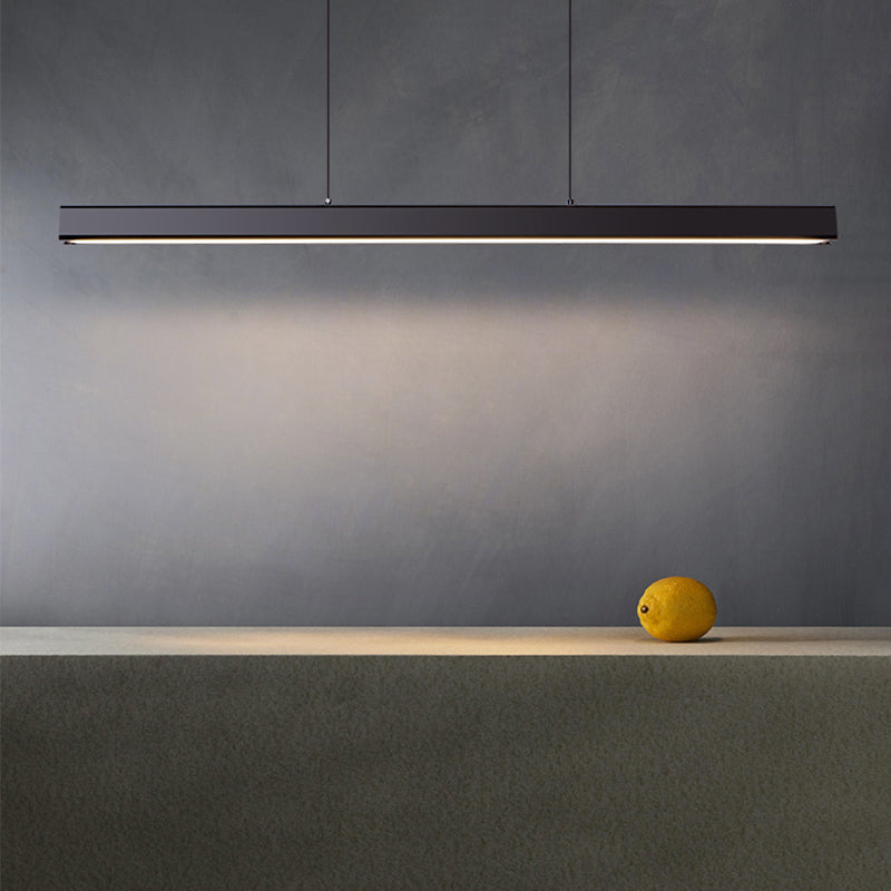 Caratteristico semplice moderno moderno a LED LED Isola sospesa a sospensione per ufficio sala da pranzo