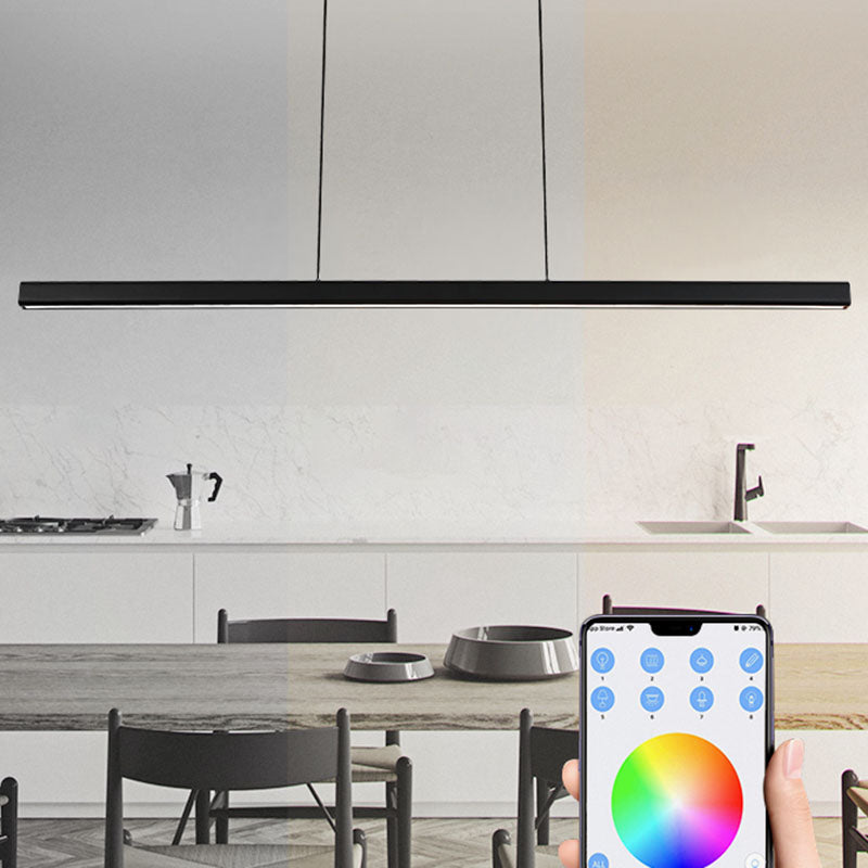 Simple Modern Style LED Hanging Island Pendant Light for Dining Room Living Room