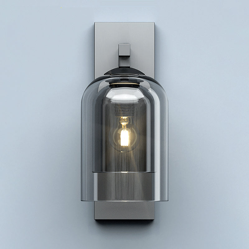 Lámpara moderna de luz de pared de la pared de cilindro lámpara de montaje de pared de 1 luce para pasillo