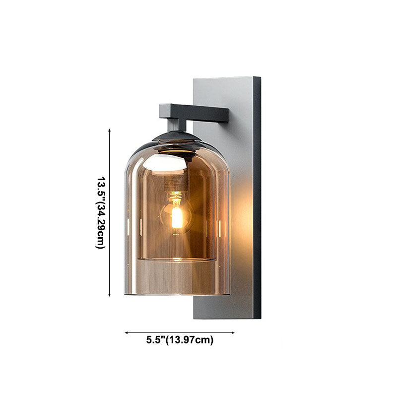 Lámpara moderna de luz de pared de la pared de cilindro lámpara de montaje de pared de 1 luce para pasillo