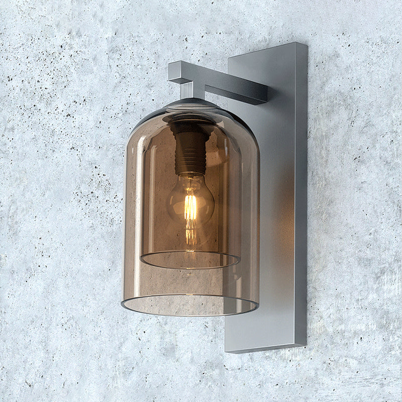 Lámpara moderna de luz de pared de la pared de cilindro lámpara de montaje de pared de 1 luce para pasillo