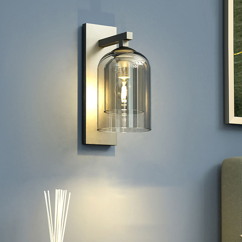 Lámpara moderna de luz de pared de la pared de cilindro lámpara de montaje de pared de 1 luce para pasillo