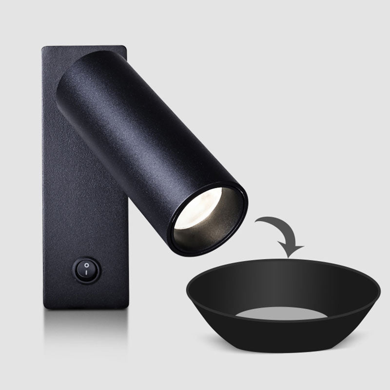 Modern Metal Reading Wall Lighting 1-Light Circle Sconce Light for Bedroom