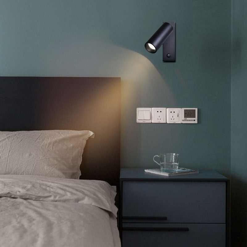 Modern Metal Reading Wall Lighting 1-Light Circle Sconce Light for Bedroom