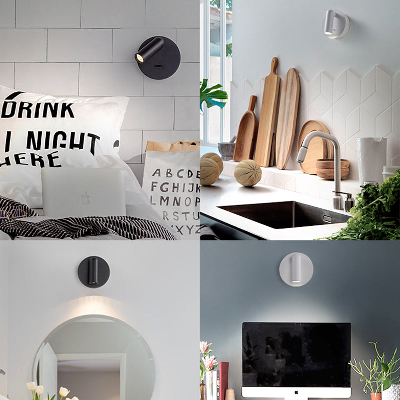 Modern Reading Wall Sconce 1-Light Metal Wall Mounted Lighting for Bedroom