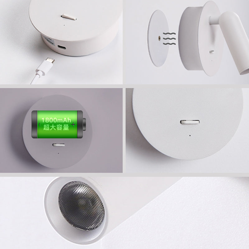 Modern Reading Wall Sconce 1-Light Metal Wall Mounted Lighting for Bedroom