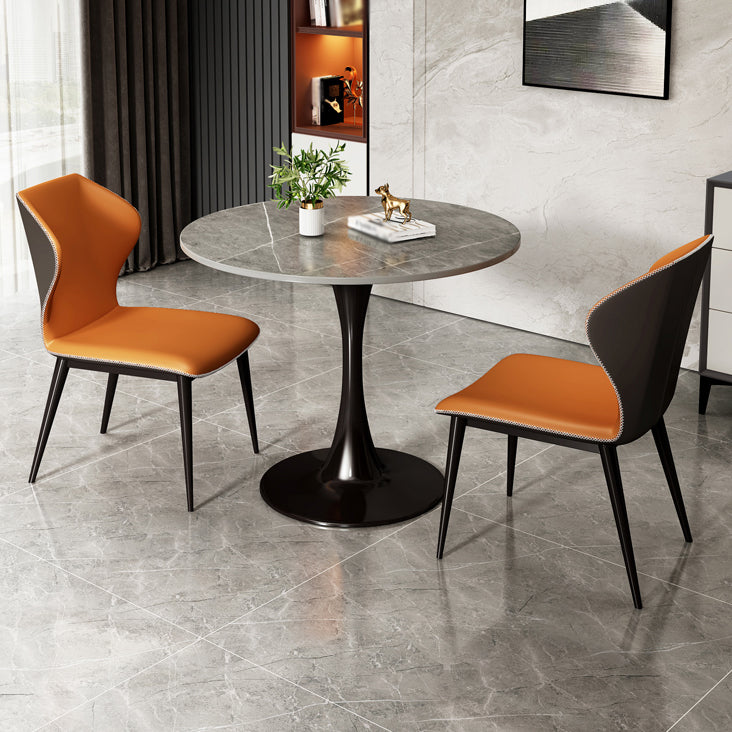 Mesa redonda Mesa de comedor contemporánea mesa de cocina con base de tulipán