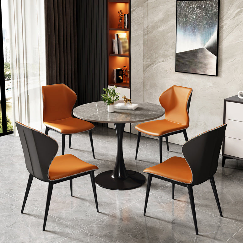 Mesa redonda Mesa de comedor contemporánea mesa de cocina con base de tulipán